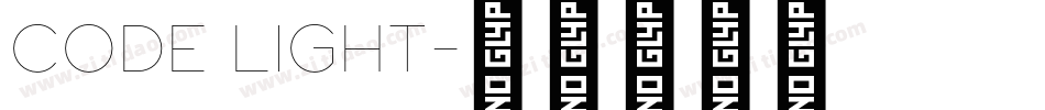CODE Light字体转换
